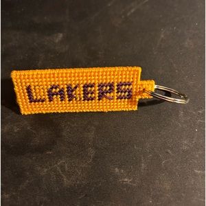 Handmade keychain of the Los Angeles Lakers